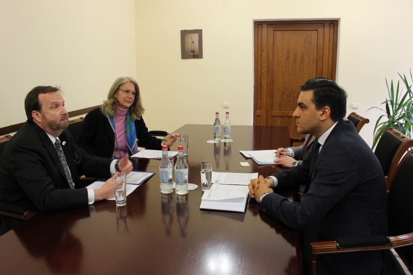 The Defender met with the U.S. Ambassador and USAID Armenia Mission Director