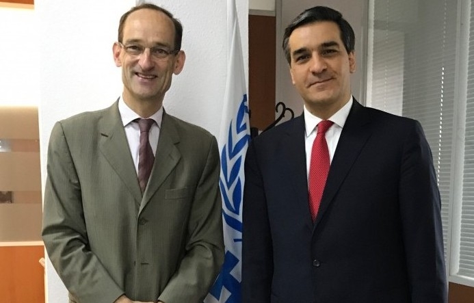 Arman Tatoyan had a meeting with South Caucasus Regional Representative of the UN High Commissioner for Refugees, Johannes van der Klaauw