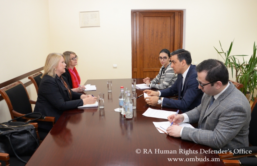 Arman Tatoyan received the Ambassador Extraordinary and Plenipotentiary of Finland to Armenia
