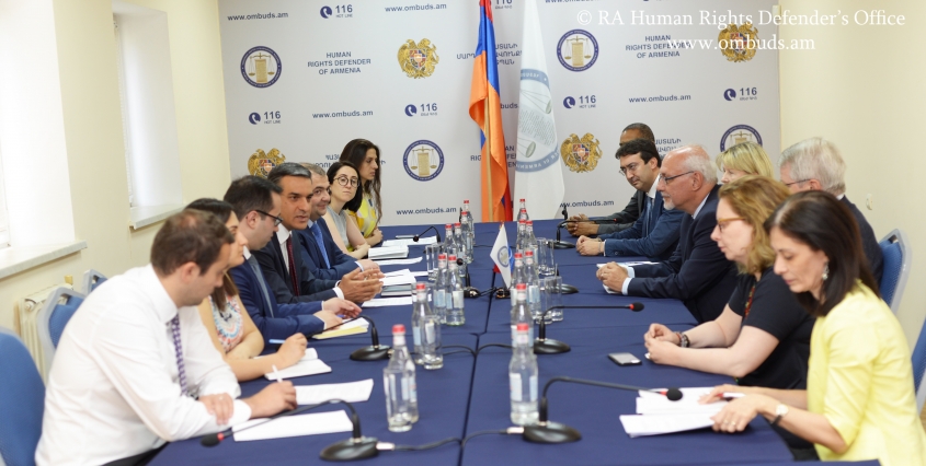The Human Rights Defender will support the implementation of judicial reforms: The Defender received the CoE high-level delegation 