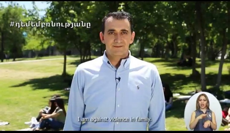 Famous actor Mkrtich Arzumanyan joins #againstviolence call: The Defender released a video